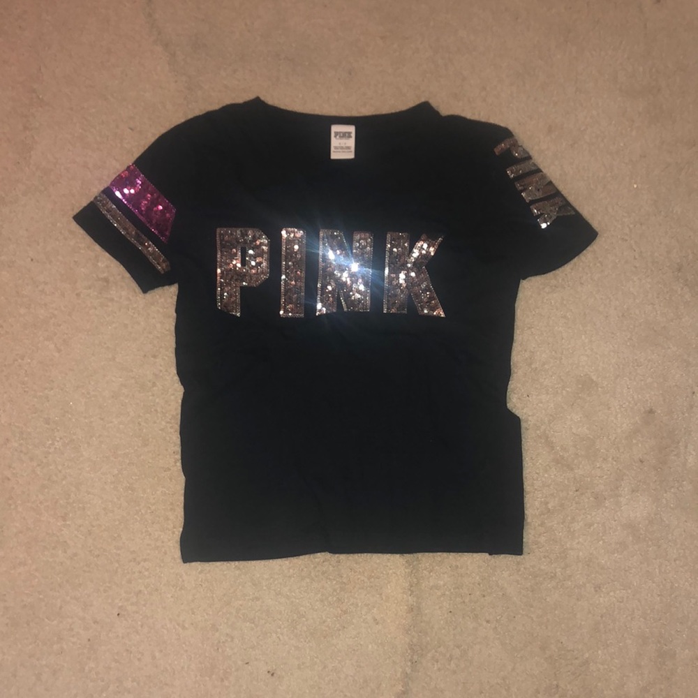 Black shirt with sequins